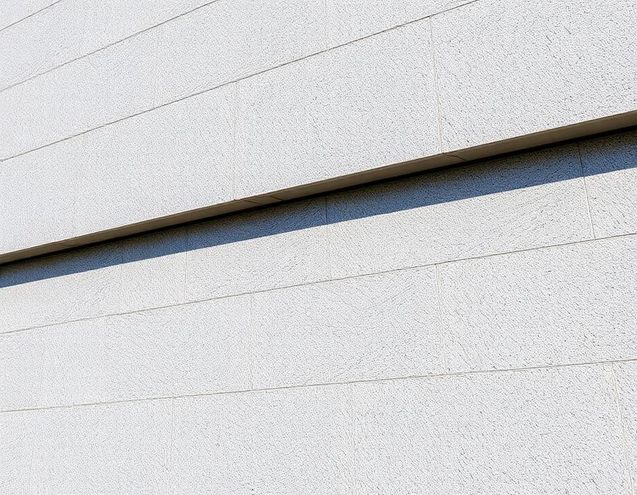 Granite cladding panels on a building exterior