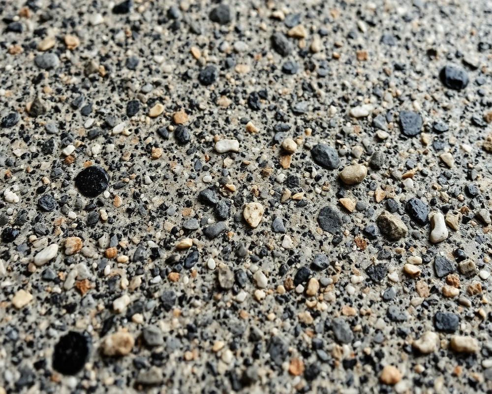 Close-up texture of a bush-hammered granite surface