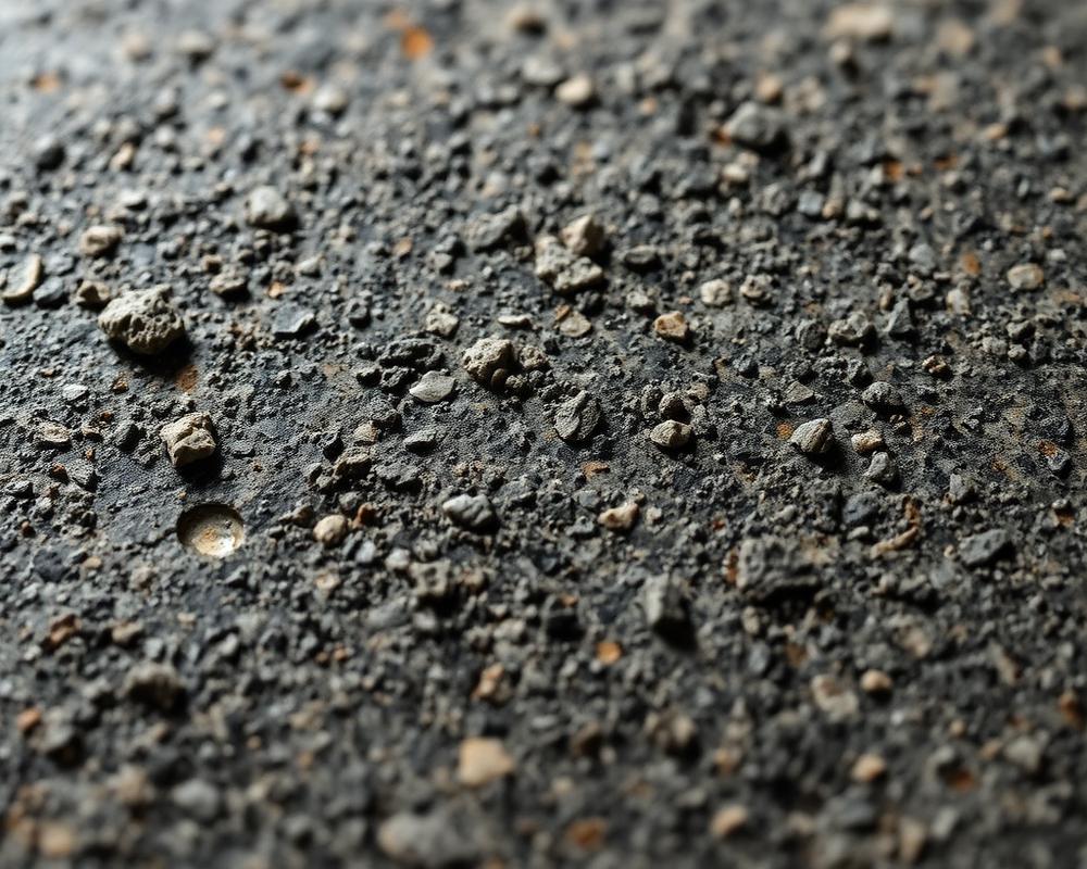 Close-up texture of a flamed granite surface